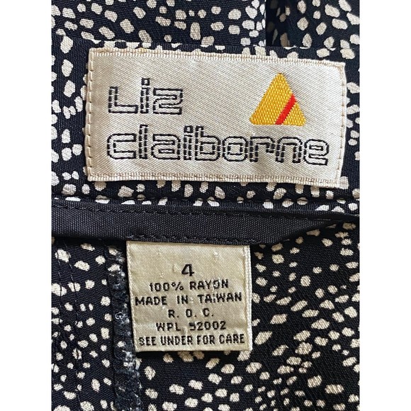 Vintage Liz Claiborne flat front pleat detail printed skirt size - 4 (Pre-Owned) - Picture 8 of 9